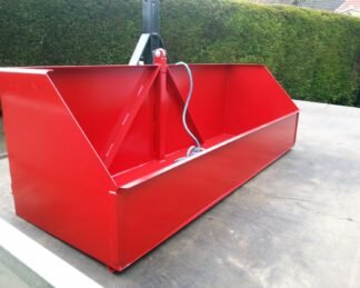 5 Ft. Transport Tipping Box 3 Point Linkage Tractor/Loader Mounted Front/ Rear Cat1 / 2 Farm / Field Implement